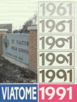 St. Viator High School 1991 yearbook cover photo