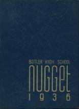 Butler High School 1936 yearbook cover photo