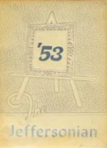 Jefferson Township High School 1953 yearbook cover photo