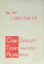 1951 Coe-Brown Northwood Academy Yearbook from Northwood, New Hampshire cover image