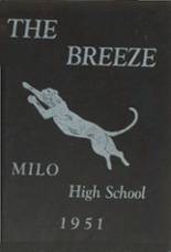 Milo High School 1951 yearbook cover photo