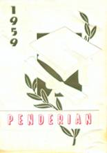 Pender High School 1959 yearbook cover photo