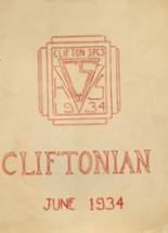 Clifton Springs High School 1934 yearbook cover photo