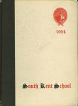 South Kent School 1954 yearbook cover photo