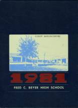 Beyer High School 1981 yearbook cover photo