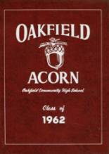 Oakfield High School 1962 yearbook cover photo