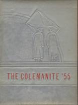 Coleman High School 1955 yearbook cover photo