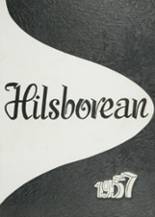 Hillsborough High School 1957 yearbook cover photo