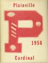 Plainville High School 1958 yearbook cover photo