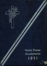 Notre Dame Academy 1951 yearbook cover photo