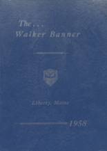 Walker High School 1958 yearbook cover photo