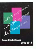 Porum High School 2013 yearbook cover photo