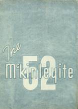 McKinley High School 1952 yearbook cover photo