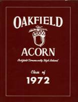 Oakfield High School 1972 yearbook cover photo