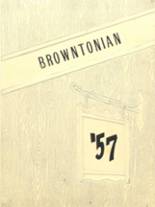 Brownton High School 1957 yearbook cover photo