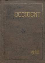 Western High School 1922 yearbook cover photo