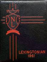 New Lexington High School 1961 yearbook cover photo