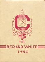 Columbia High School 1950 yearbook cover photo