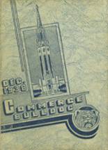 Commerce High School 1938 yearbook cover photo