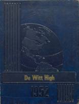 DeWitt High School 1952 yearbook cover photo