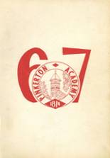 Pinkerton Academy 1967 yearbook cover photo