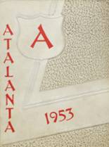 Atlanta High School 1953 yearbook cover photo