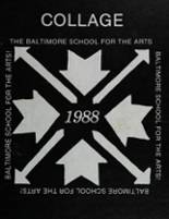 Baltimore School for the Arts 415 1988 yearbook cover photo