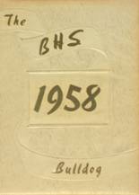 1958 Batesville High School Yearbook from Batesville, Indiana cover image