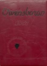 Owensboro High School 1957 yearbook cover photo