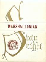 Marshall High School 1968 yearbook cover photo
