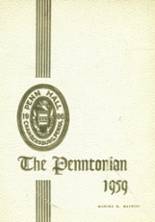 Penn Hall Junior College and Preparatory School 1959 yearbook cover photo