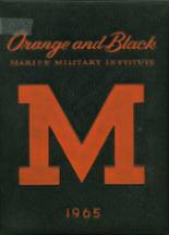 Marion Military Institute High School 1965 yearbook cover photo