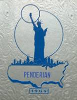 Pender High School 1965 yearbook cover photo