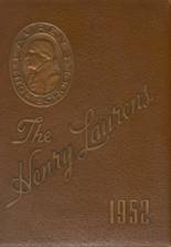Laurens High Schoool 1952 yearbook cover photo