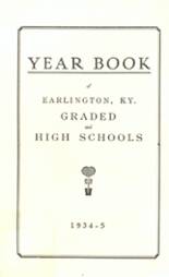 Earlington High School 1935 yearbook cover photo