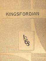 Kingsford High School 1963 yearbook cover photo