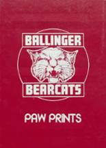 Ballinger High School 1984 yearbook cover photo