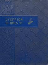 Lyeffion High School 1951 yearbook cover photo