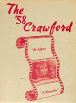 Crawford County Community High School 1958 yearbook cover photo
