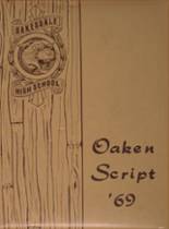 Oakesdale High School 1969 yearbook cover photo