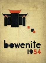 Bowen High School 1954 yearbook cover photo