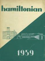 Hamilton High School 1959 yearbook cover photo