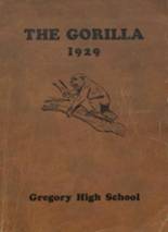 Gregory High School 1929 yearbook cover photo