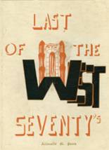 West High School 1979 yearbook cover photo