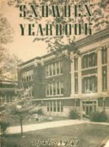 Snowden Junior High School 1947 yearbook cover photo
