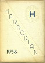 Harrodsburg High School 1958 yearbook cover photo