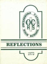 Owensboro Catholic High School 1973 yearbook cover photo