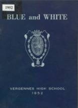 Vergennes Union High School 1952 yearbook cover photo