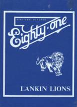 Lankin High School 1981 yearbook cover photo