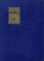 Beloit Memorial High School 1921 yearbook cover photo